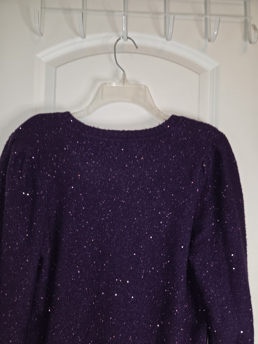 Purple Sparkly Liz Claiborne Sweater - Picture 11 of 12